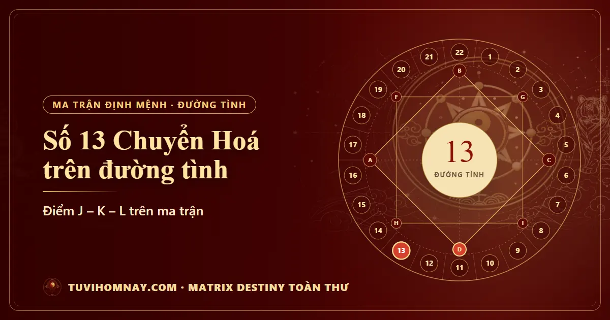 Số 13 (Chuyển Hoá) trên đường tình — Matrix Destiny toàn thư