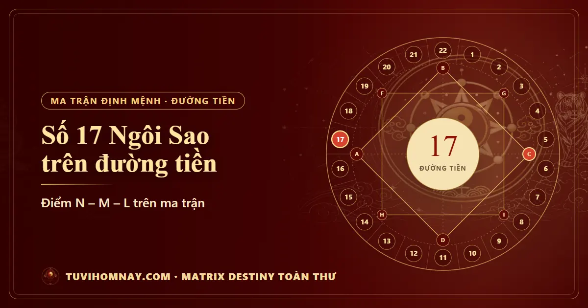Số 17 (Ngôi Sao) trên đường tiền — Matrix Destiny toàn thư