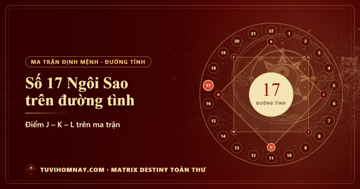 Số 17 (Ngôi Sao) trên đường tình — Matrix Destiny toàn thư