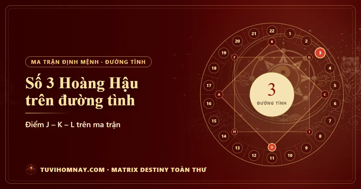 Số 3 (Hoàng Hậu) trên đường tình — Matrix Destiny toàn thư