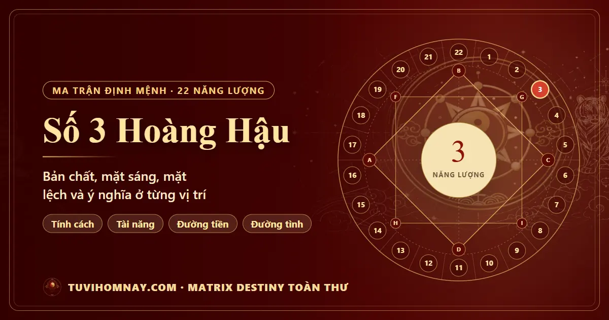 Số 3 Hoàng Hậu trong Ma trận định mệnh — Matrix Destiny toàn thư