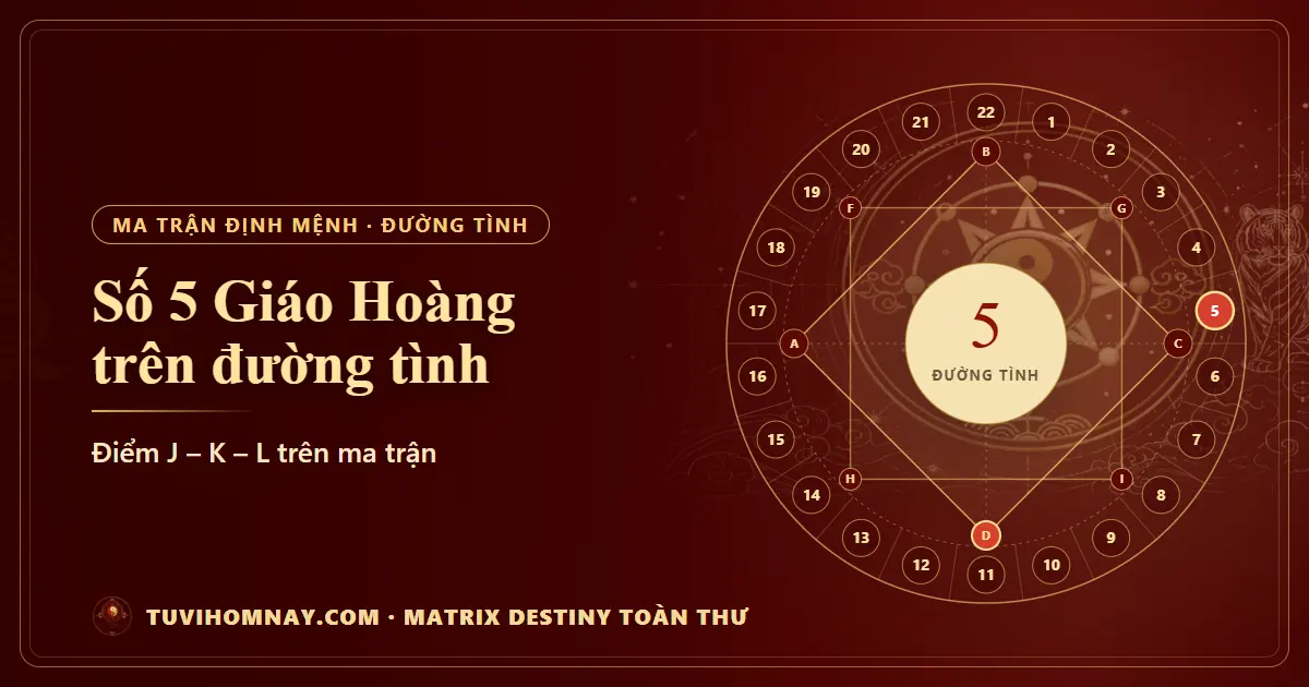 Số 5 (Giáo Hoàng) trên đường tình — Matrix Destiny toàn thư