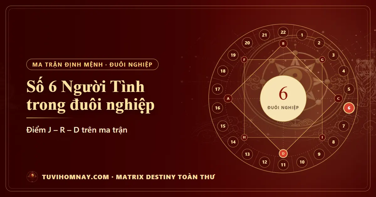 Số 6 (Người Tình) trong đuôi nghiệp — Matrix Destiny toàn thư
