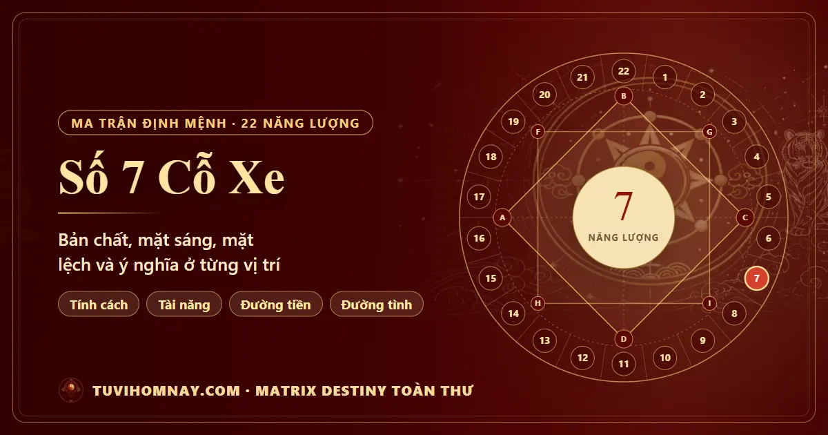 Số 7 Cỗ Xe trong Ma trận định mệnh — Matrix Destiny toàn thư