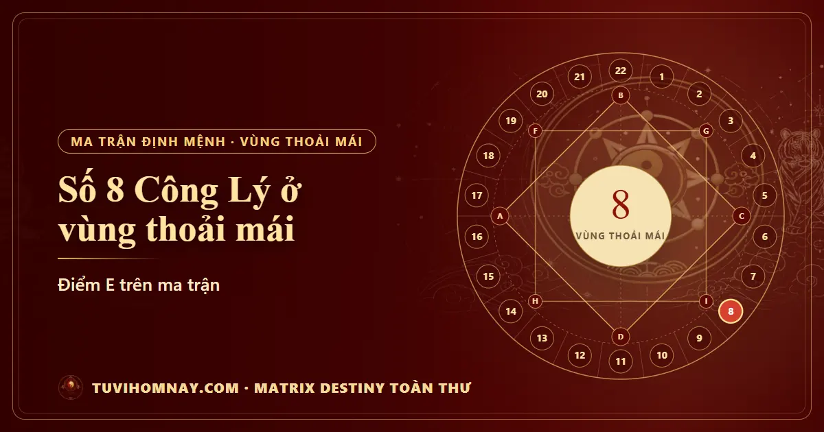 Số 8 (Công Lý) ở vùng thoải mái — Matrix Destiny toàn thư