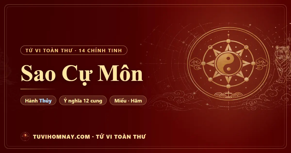 Sao Cự Môn — Tử vi toàn thư