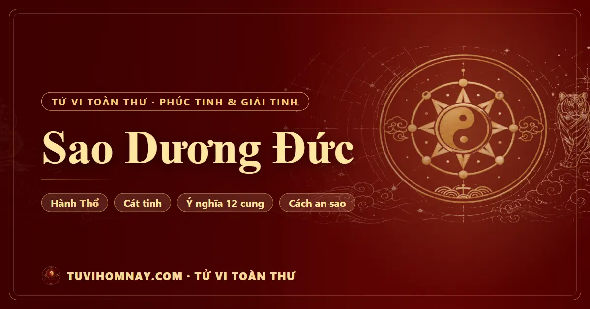 Sao Dương Đức — Tử vi toàn thư