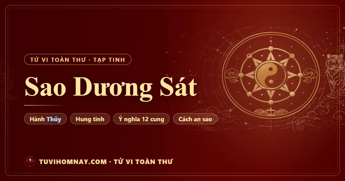 Sao Dương Sát — Tử vi toàn thư