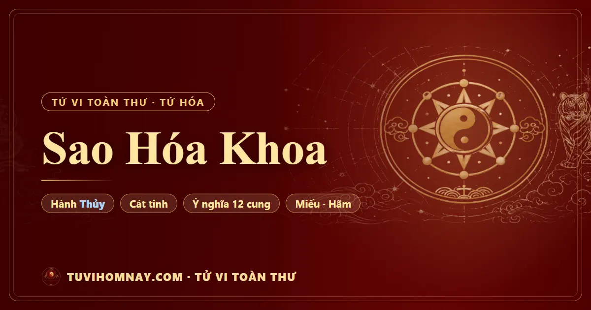 Sao Hóa Khoa — Tử vi toàn thư