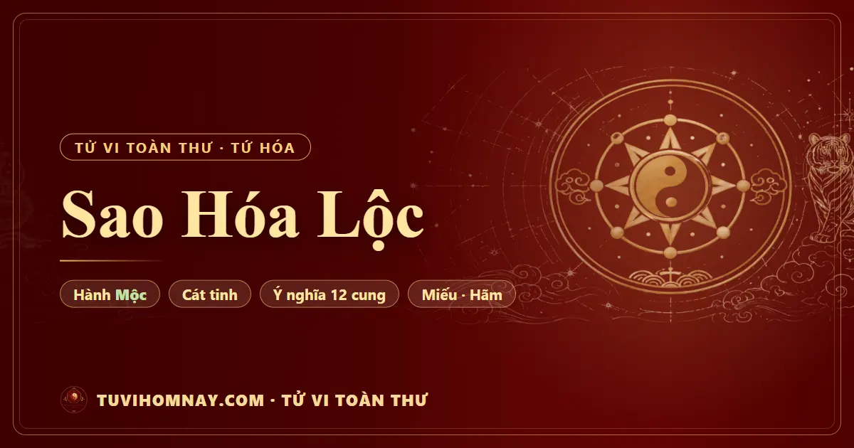 Sao Hóa Lộc — Tử vi toàn thư