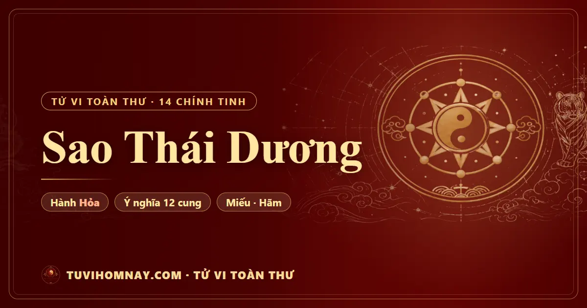 Sao Thái Dương — Tử vi toàn thư
