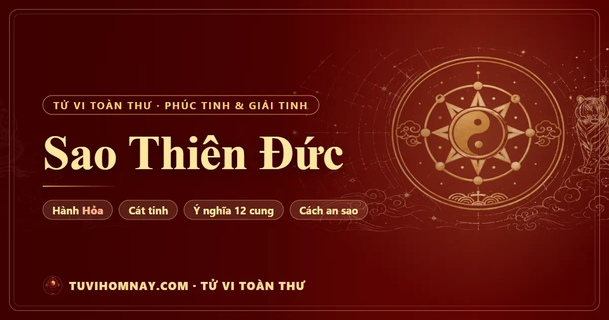 Sao Thiên Đức — Tử vi toàn thư