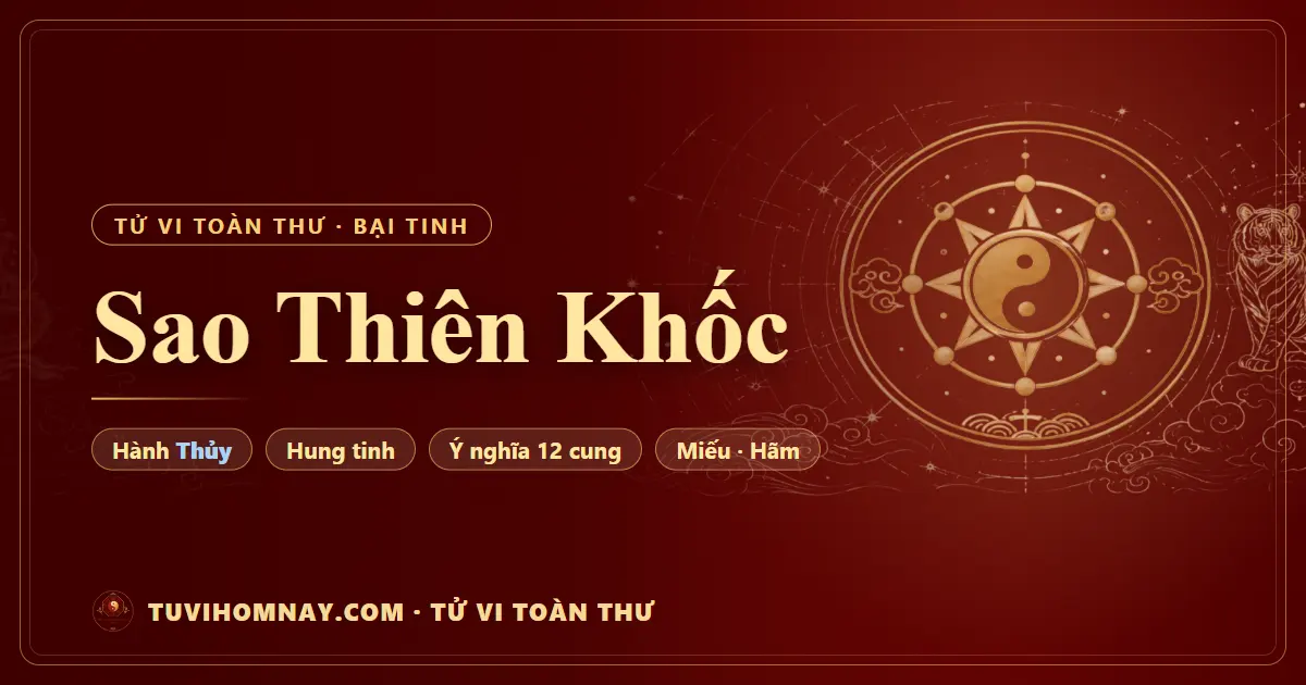 Sao Thiên Khốc — Tử vi toàn thư