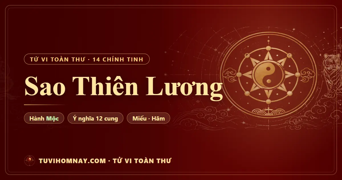 Sao Thiên Lương — Tử vi toàn thư