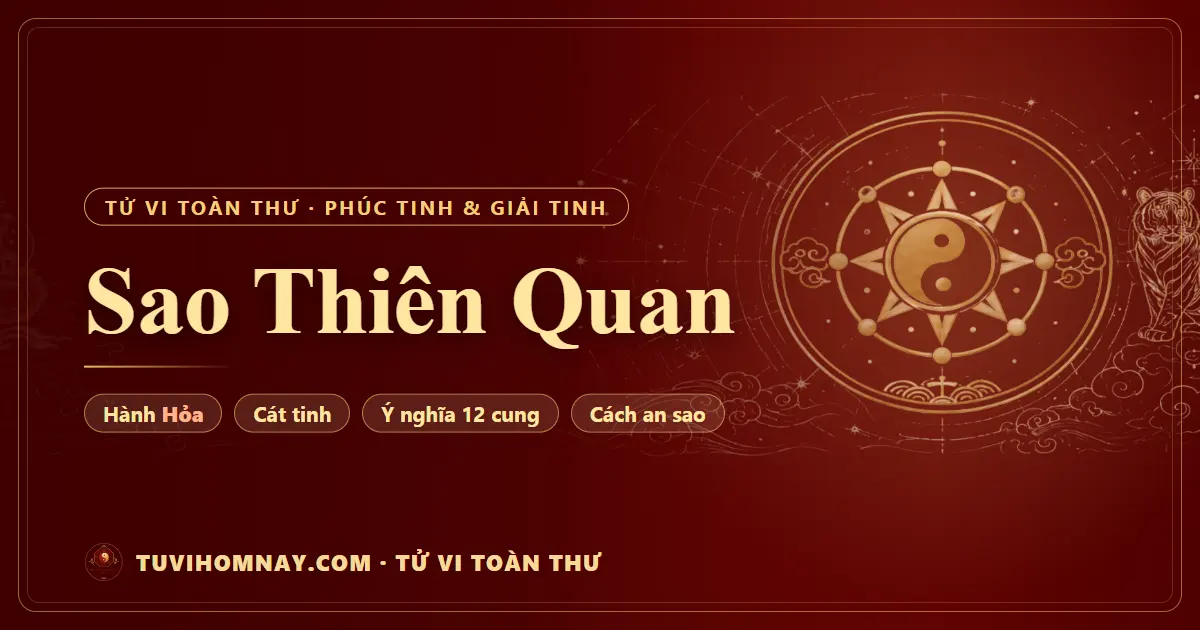Sao Thiên Quan — Tử vi toàn thư