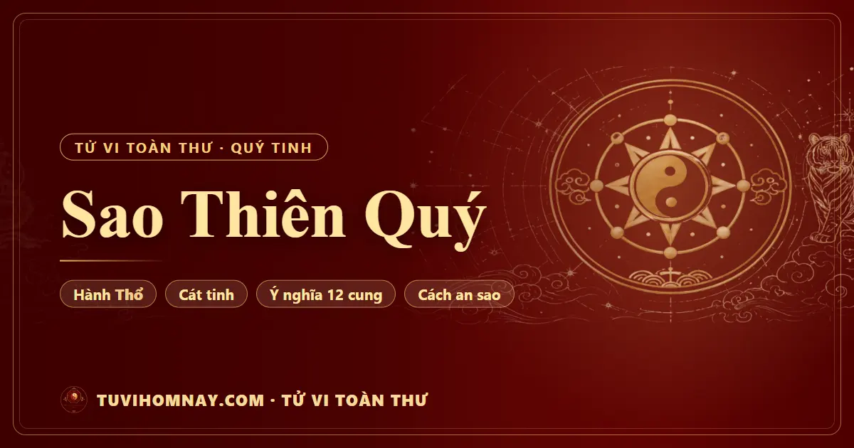 Sao Thiên Quý — Tử vi toàn thư