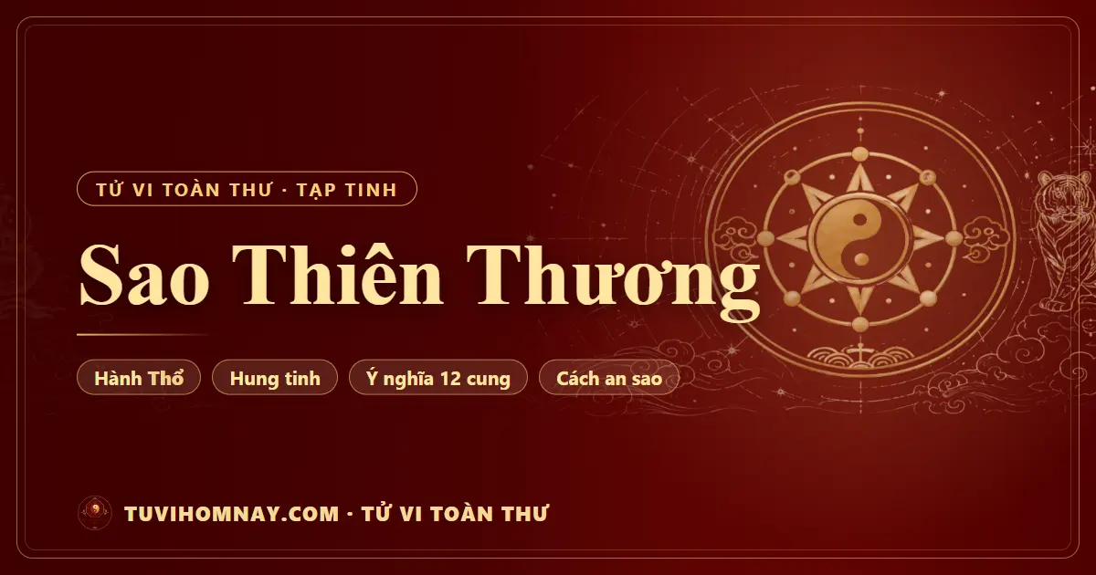 Sao Thiên Thương — Tử vi toàn thư