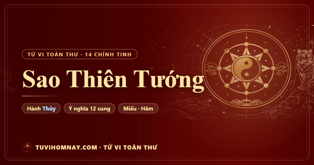 Sao Thiên Tướng — Tử vi toàn thư