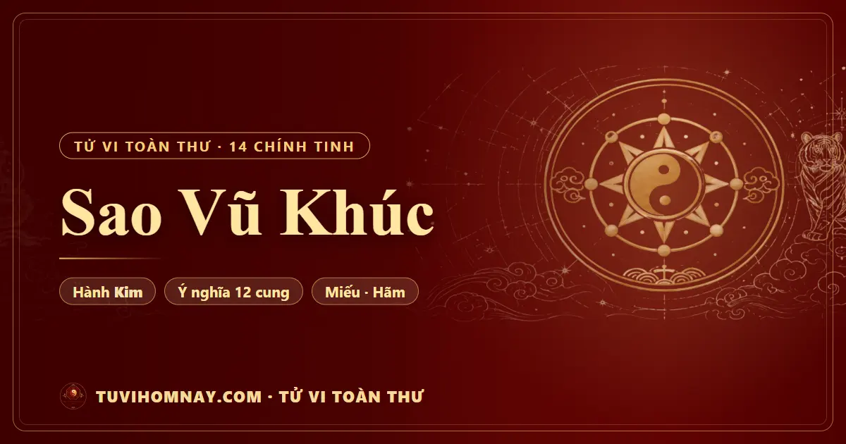 Sao Vũ Khúc — Tử vi toàn thư